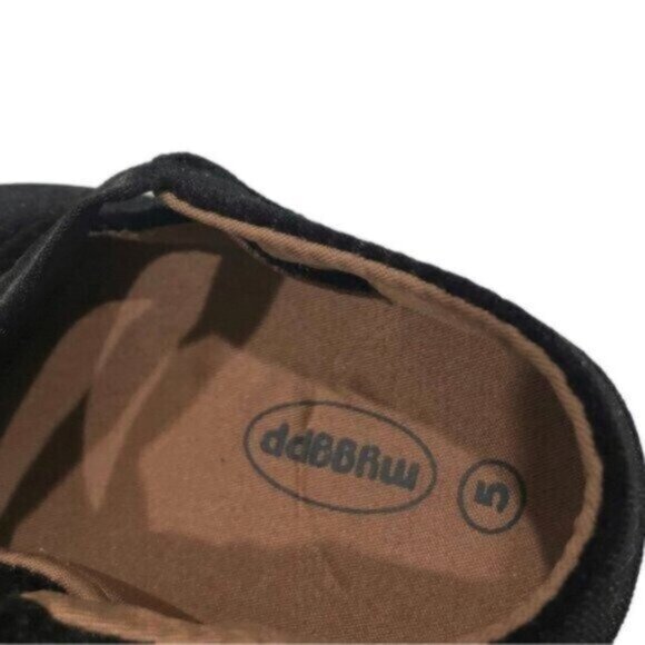 Ddbbrw Kids Baby Girl Black Bow Dressy Fancy Party Shoes Size 5 - Picture 6 of 6